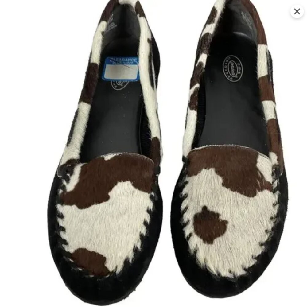 Dr. Scholl’s calf hair cow print loafers 8.5